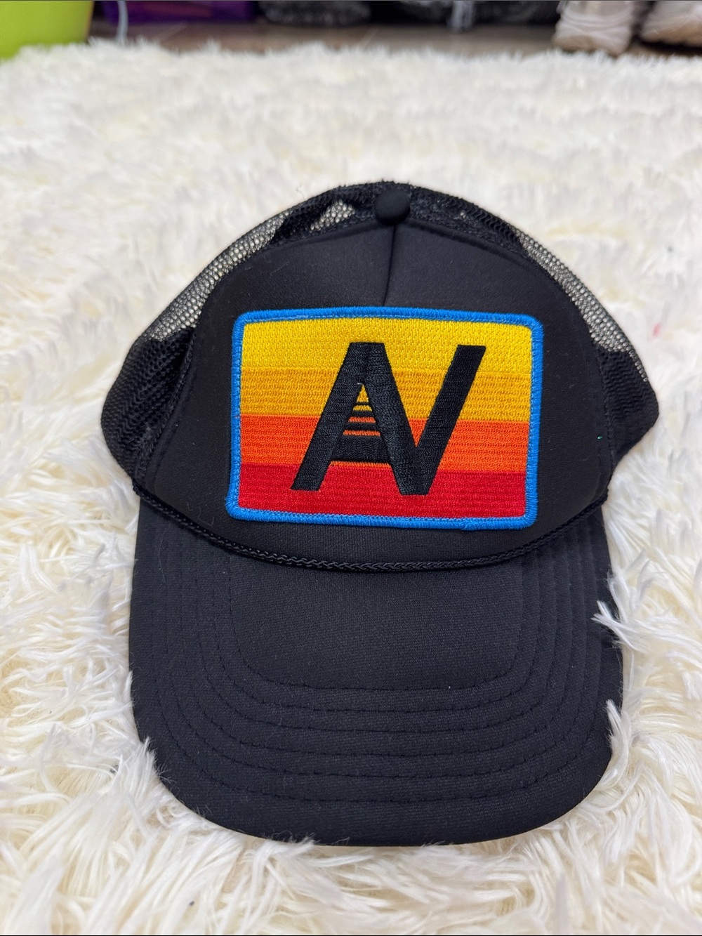 AVIATOR NATION BLACK PATCH HAT